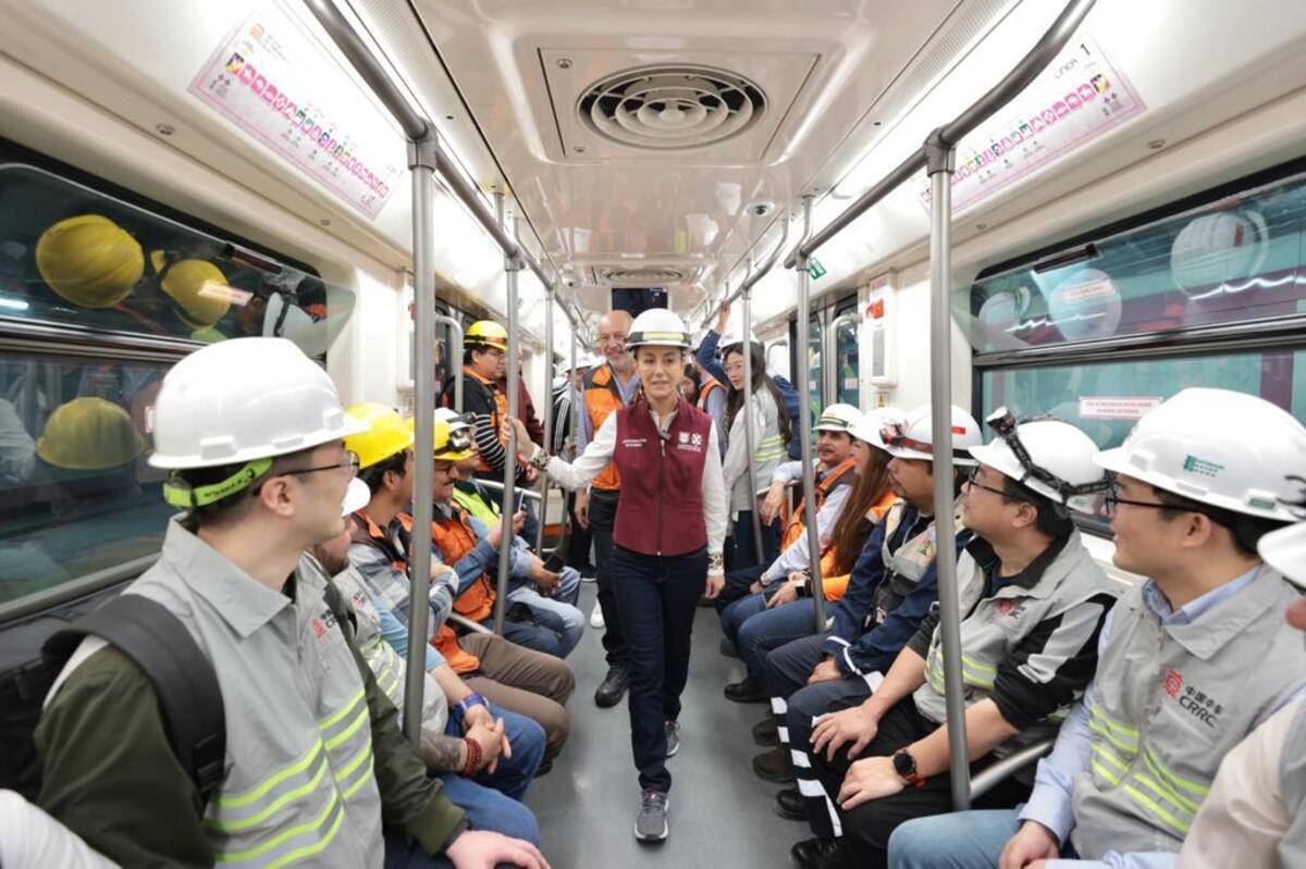 Sheinbaum en el Metro